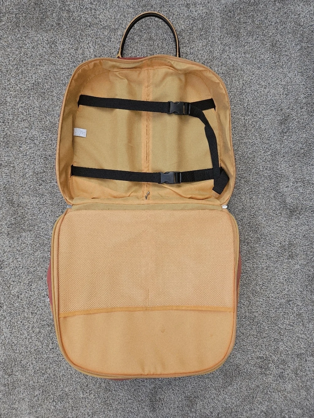 BAGGALLINI TRAVEL BAG LUGGAGE ROLLING CARRY ON Suitcase Weekender Orange Rust